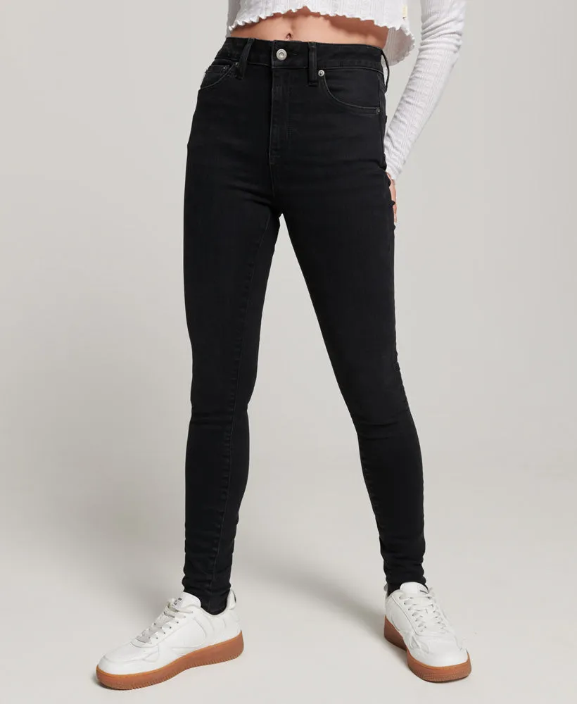 Vintage High Rise Skinny Jeans | Black Rinse