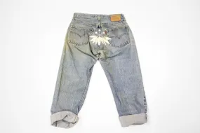 Vintage Women’s Denim Levis Jeans with Embroidery