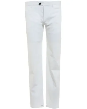 White Cotton Blend Chino Pant