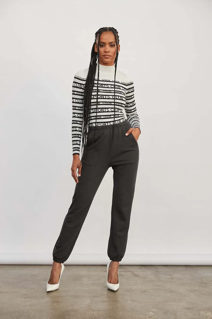 Women Atoir  | All-Star Track Pants Vintage Black/White