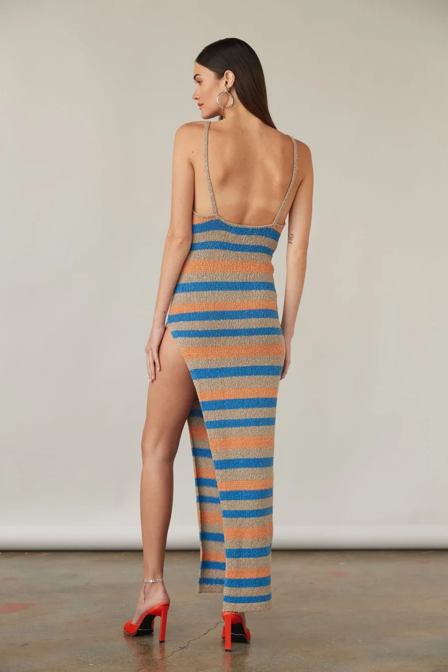 Women Atoir  | Cindy Dress Lapis Tuscan Stripe