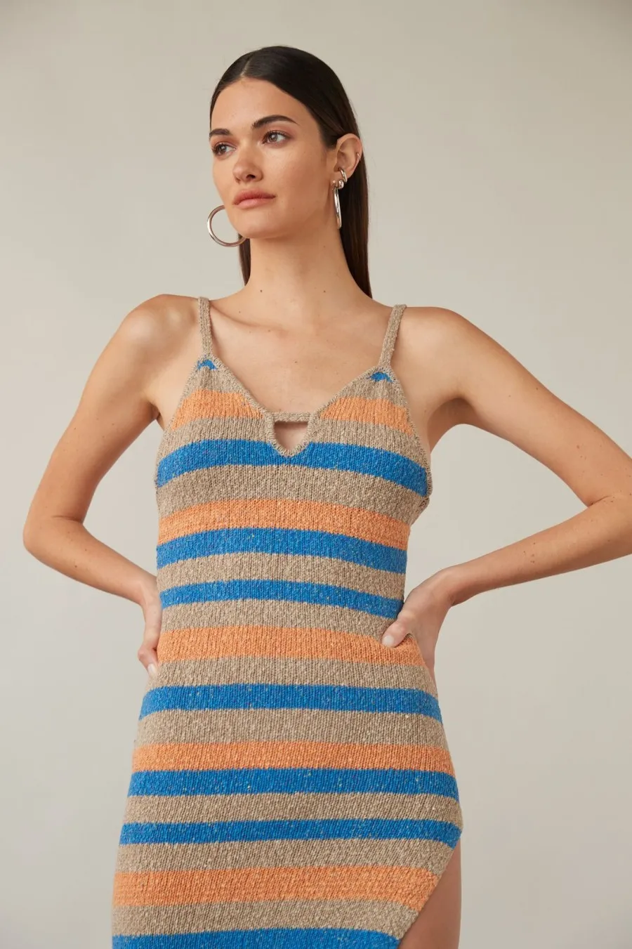 Women Atoir  | Cindy Dress Lapis Tuscan Stripe