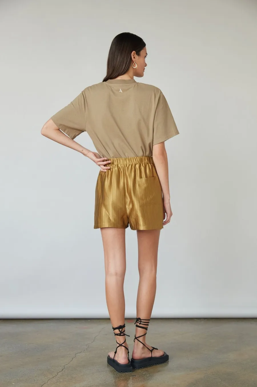 Women Atoir  | Sana Shorts Antique Gold