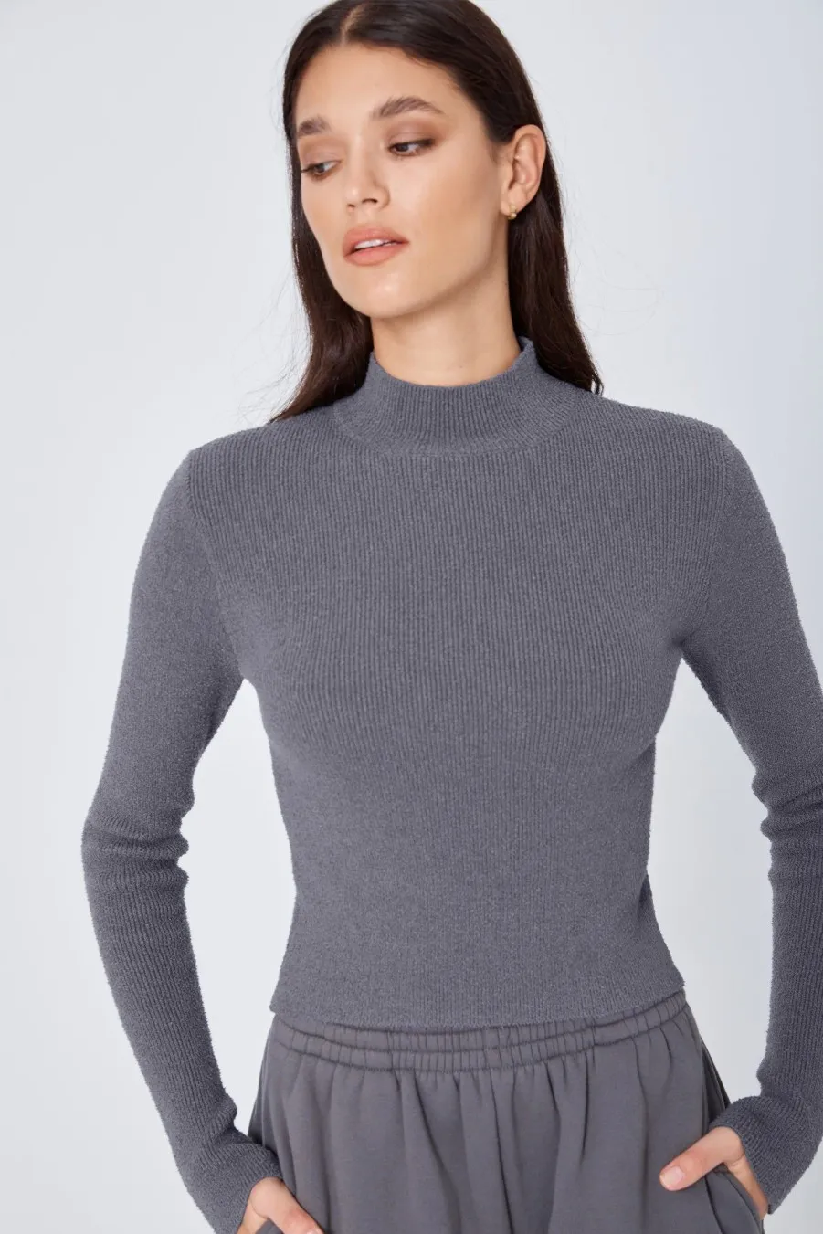 Women Atoir  | The Long Sleeve Top Stone