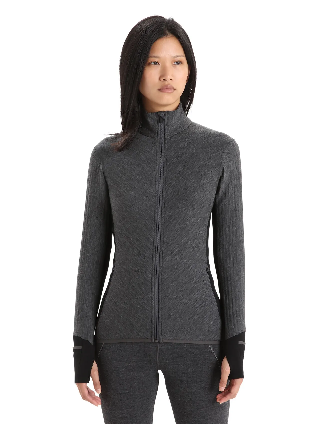 Women's RealFleece Merino Descender Long Sleeve Zip Jacket