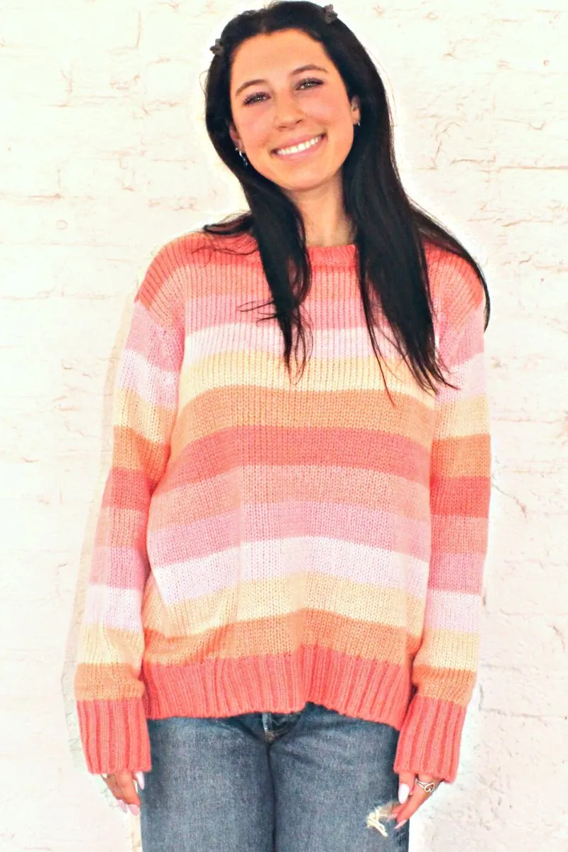 Wooden Ships Autum Stripe Crew Jam Stripe