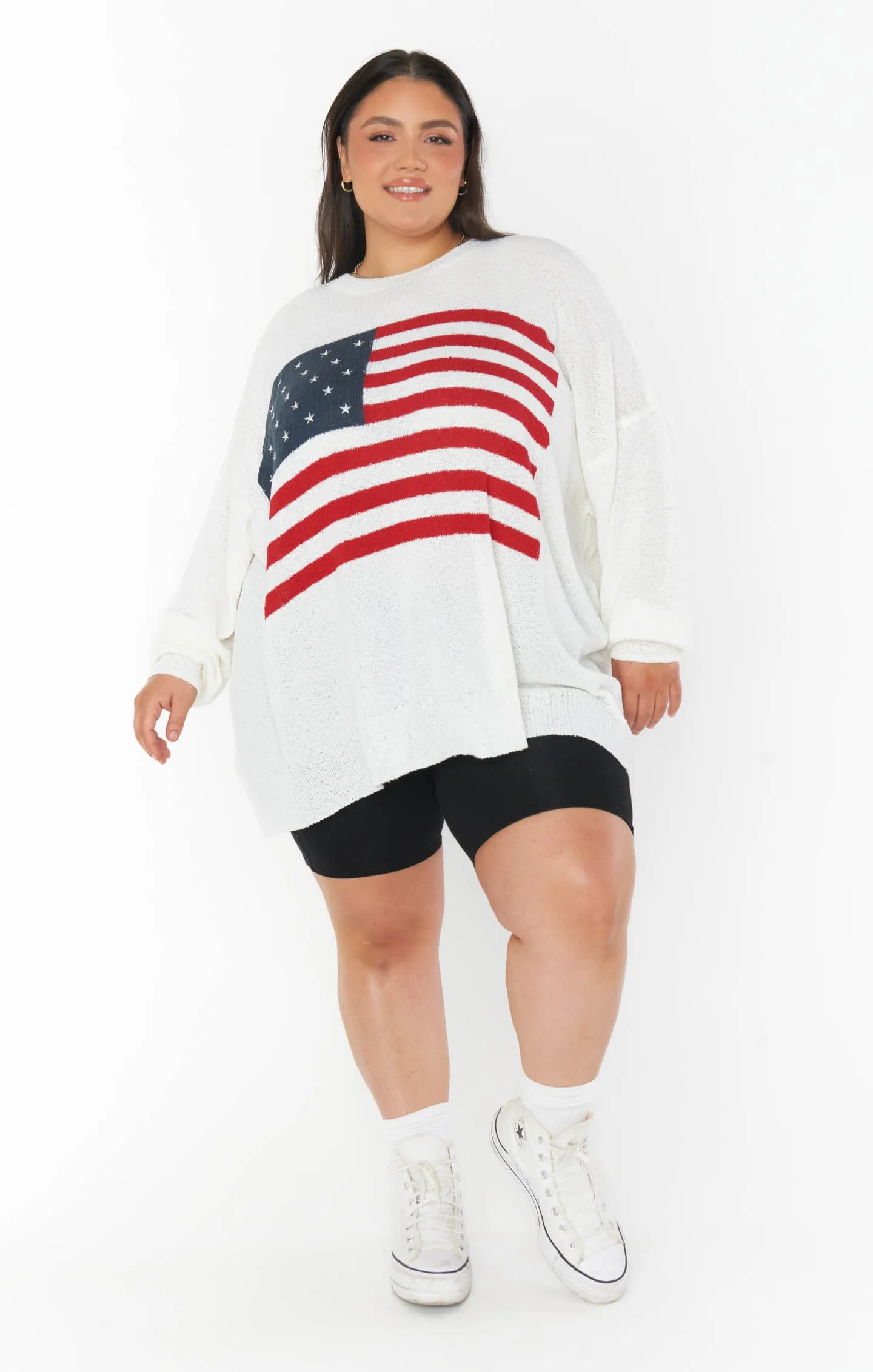 Woodsy Sweater ~ American Flag Knit