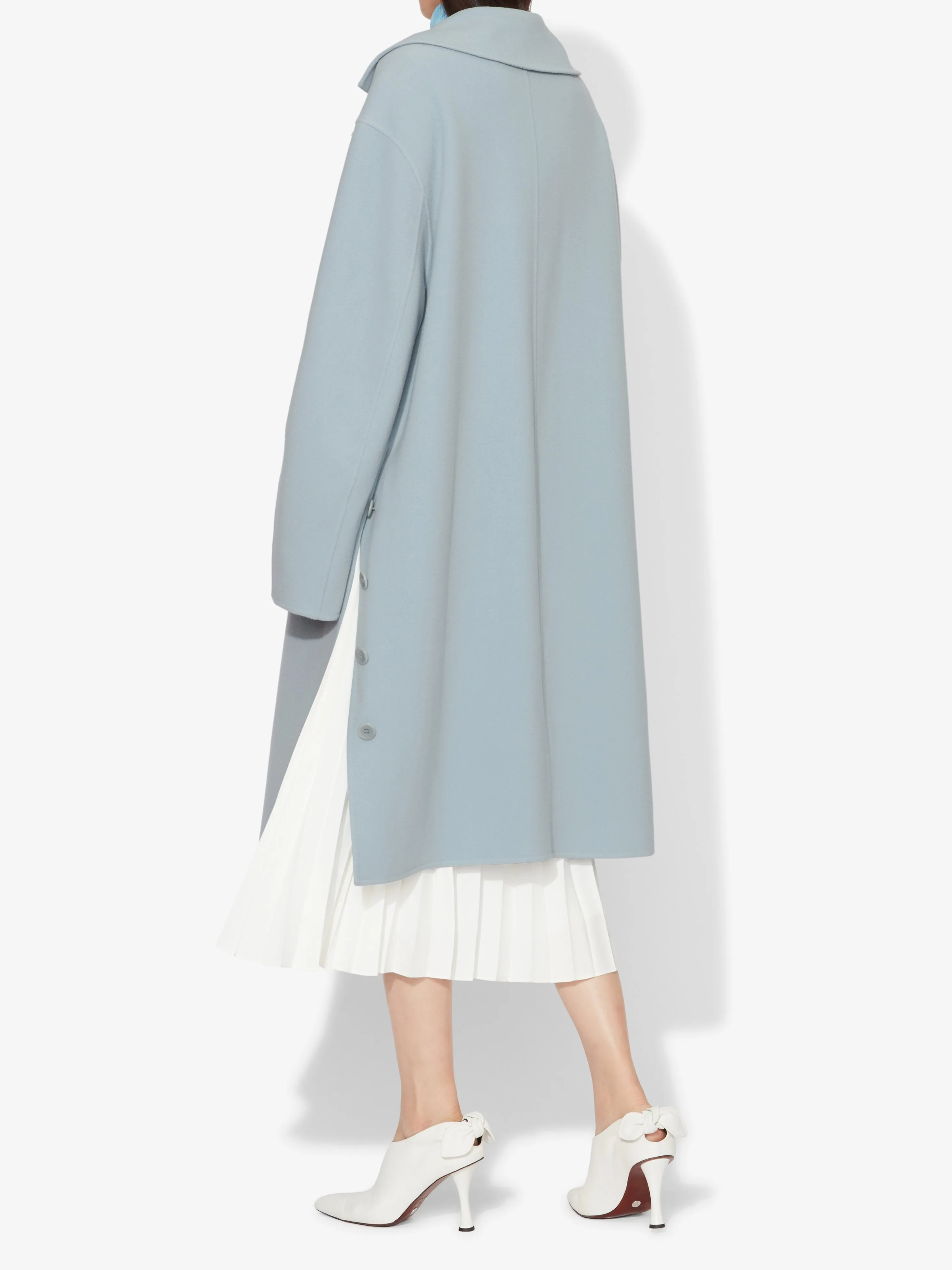 Wool Cashmere Double Face Long Coat